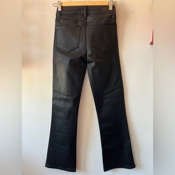 Paige Claudine Luxe Coating Black Jeans 23 BNWT - Picture 8 of 9